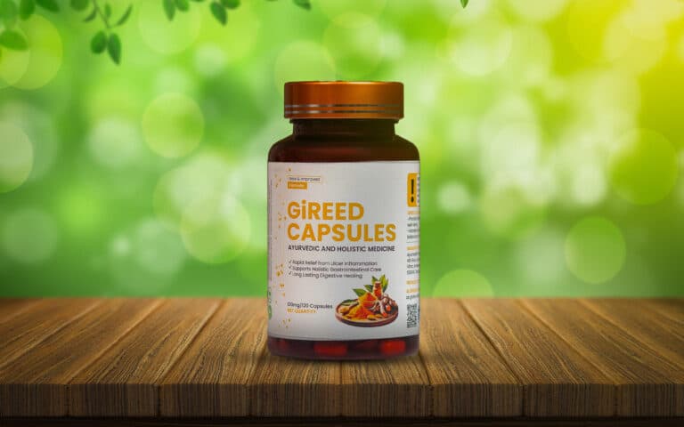 GiREED Capsules bottle close-up showing label